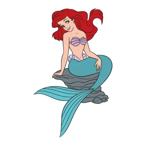 Little Mermaid Ariel SVG Design | SVG Files for Cricut & Print