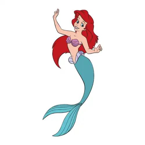 Little Mermaid Ariel SVG Design | SVG Files for Cricut & Print