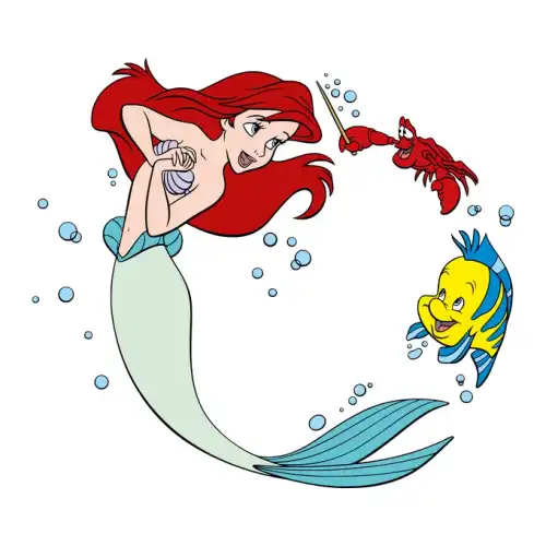 Little Mermaid Ariel SVG Design | SVG Files for Cricut & Print