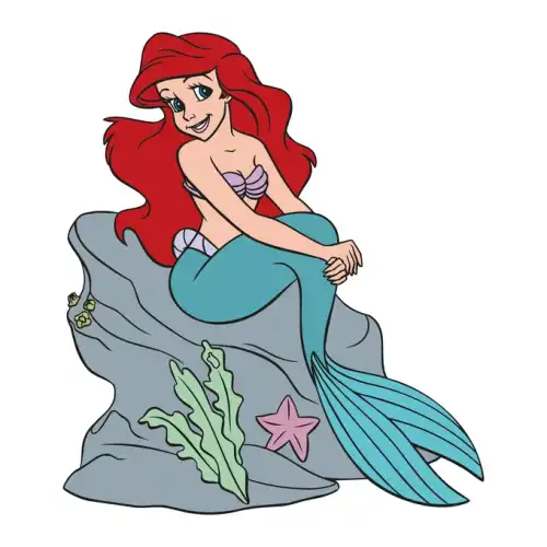 Little Mermaid Ariel SVG Design | SVG Files for Cricut & Print