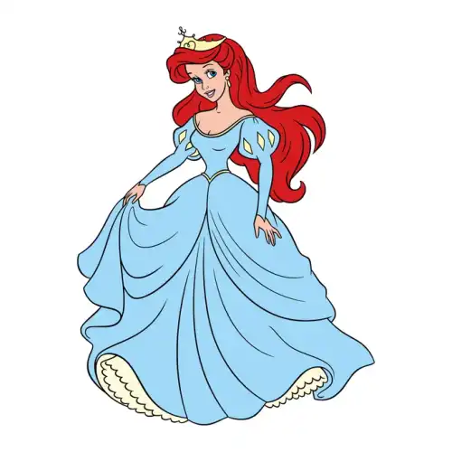 Little Mermaid Ariel SVG Design | SVG Files for Cricut & Print