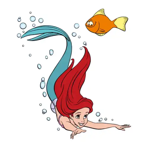 Little Mermaid Ariel SVG Design | SVG Files for Cricut & Print