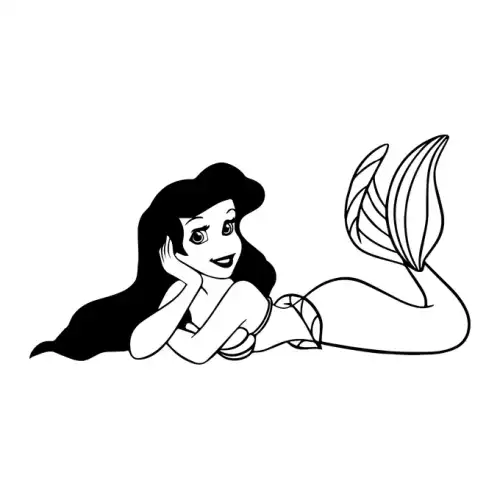 Little Mermaid Ariel SVG Design | SVG Files for Cricut & Print