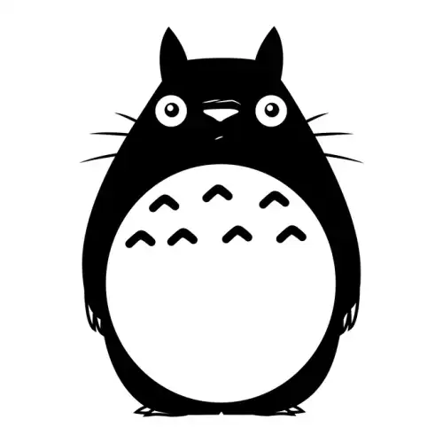 My Neighbor Totoro SVG Design | SVG Files for Cricut & Print