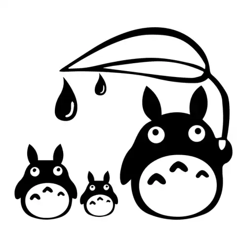 My Neighbor Totoro SVG Design | SVG Files for Cricut & Print
