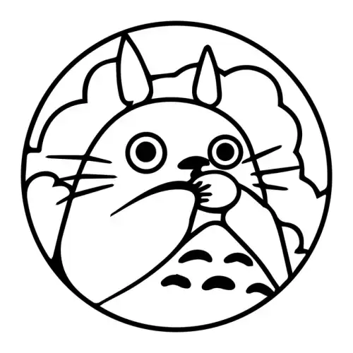 My Neighbor Totoro SVG Design | SVG Files for Cricut & Print