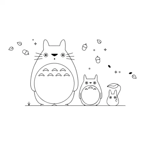 My Neighbor Totoro SVG Design | SVG Files for Cricut & Print