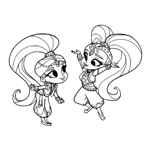 Shimmer And Shine SVG Design | SVG Files for Cricut & Print