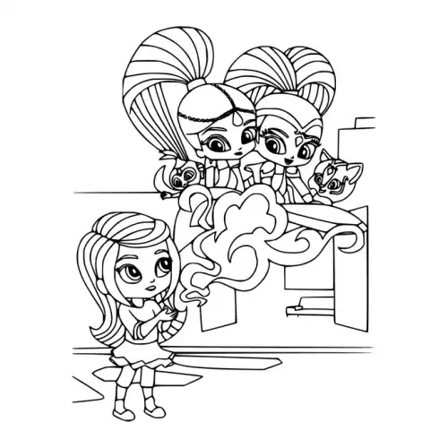 Shimmer And Shine SVG Design | SVG Files for Cricut & Print