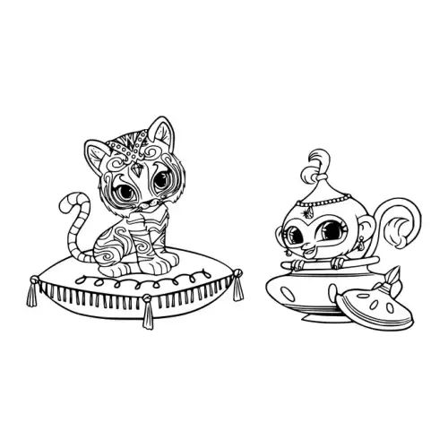 Shimmer And Shine SVG Design | SVG Files for Cricut & Print