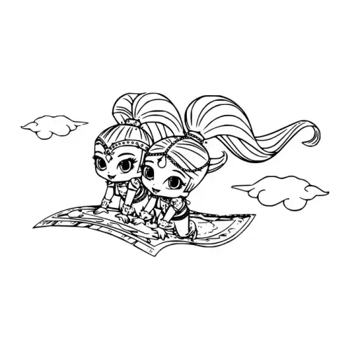 Shimmer And Shine SVG Design | SVG Files for Cricut & Print