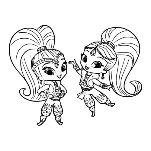 Shimmer And Shine SVG Design | SVG Files for Cricut & Print