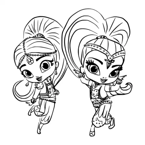 Shimmer And Shine SVG Design | SVG Files for Cricut & Print