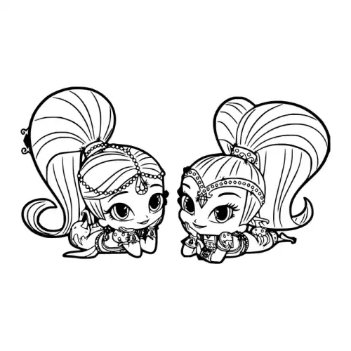 Shimmer And Shine SVG Design | SVG Files for Cricut & Print