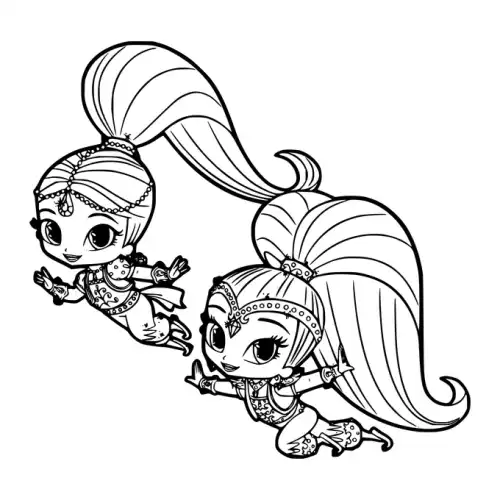 Shimmer And Shine SVG Design | SVG Files for Cricut & Print