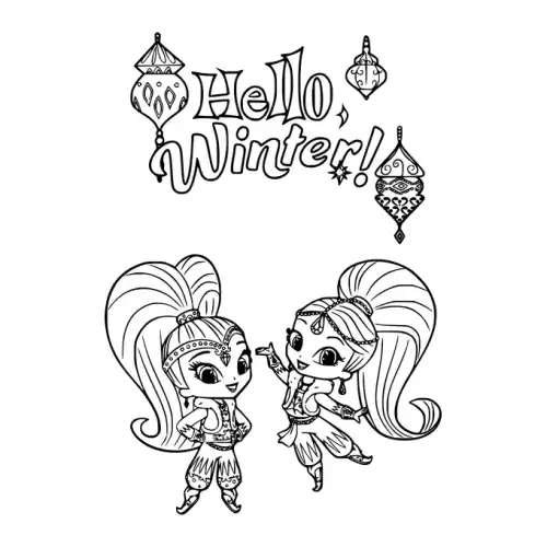 Shimmer And Shine SVG Design | SVG Files for Cricut & Print