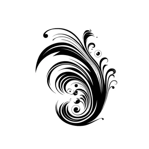 Abstract Tattoo Silhouette SVG Design | SVG Files for Cricut & Print