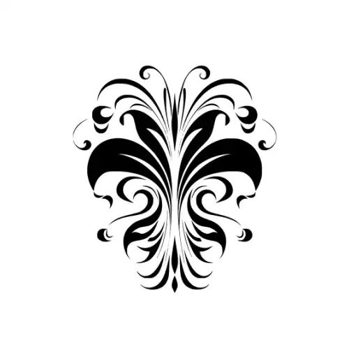 Abstract Tattoo Silhouette SVG Design | SVG Files for Cricut & Print