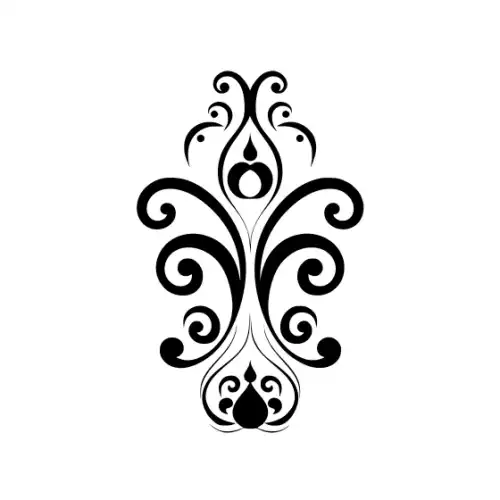 Abstract Tattoo Silhouette SVG Design | SVG Files for Cricut & Print