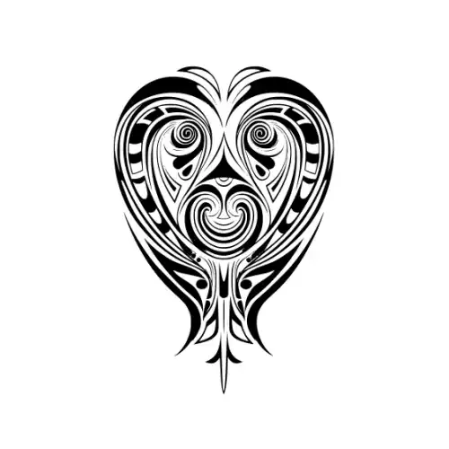 Abstract Tattoo Silhouette SVG Design | SVG Files for Cricut & Print