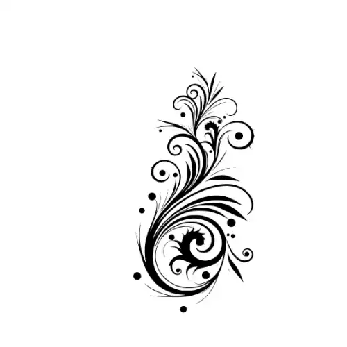 Abstract Tattoo Silhouette SVG Design | SVG Files for Cricut & Print