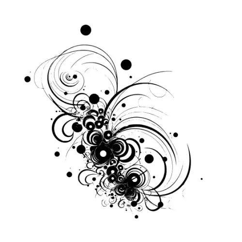 Abstract Tattoo Silhouette SVG Design | SVG Files for Cricut & Print