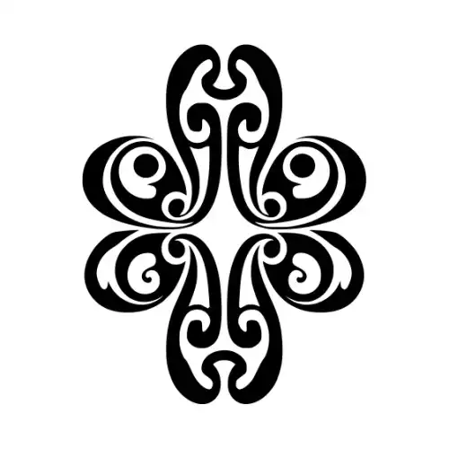 Abstract Tattoo Silhouette SVG Design | SVG Files for Cricut & Print