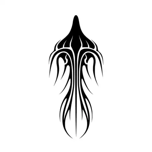 Abstract Tattoo Silhouette SVG Design | SVG Files for Cricut & Print