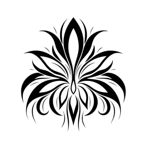 Abstract Tattoo Silhouette SVG Design | SVG Files for Cricut & Print