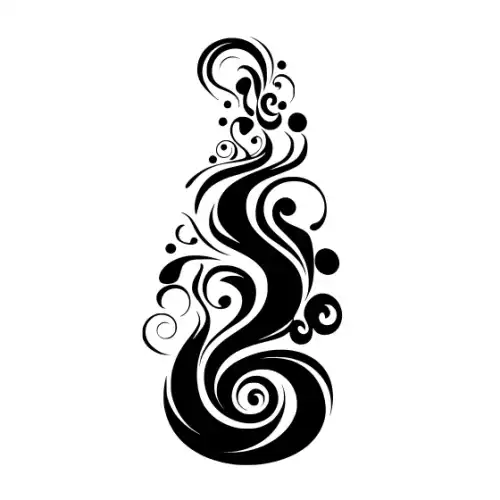 Abstract Tattoo Silhouette SVG Design | SVG Files for Cricut & Print