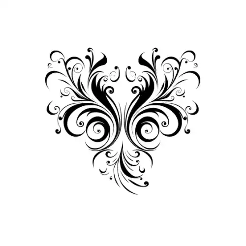 Abstract Tattoo Silhouette SVG Design | SVG Files for Cricut & Print