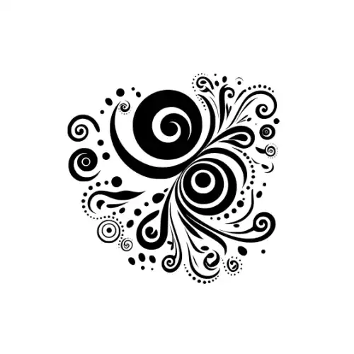 Abstract Tattoo Silhouette SVG Design | SVG Files for Cricut & Print