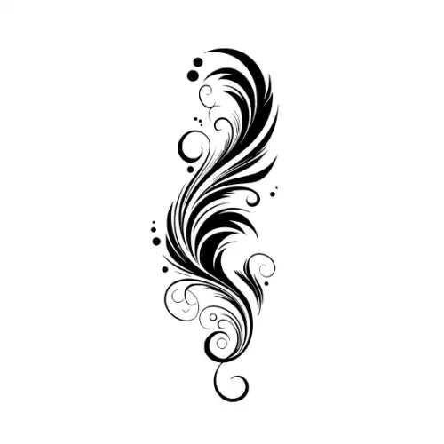 Abstract Tattoo Silhouette SVG Design | SVG Files for Cricut & Print