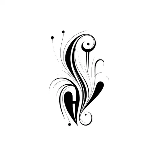 Abstract Tattoo Silhouette SVG Design | SVG Files for Cricut & Print