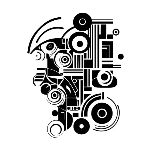 Abstract Tattoo Silhouette SVG Design | SVG Files for Cricut & Print