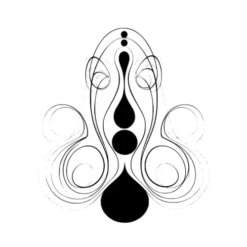 Abstract Tattoo Silhouette SVG Design | SVG Files for Cricut & Print