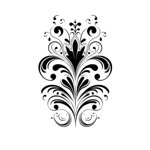 Abstract Tattoo Silhouette SVG Design | SVG Files for Cricut & Print