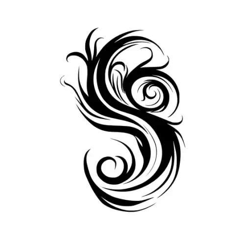 Abstract Tattoo Silhouette SVG Design | SVG Files for Cricut & Print