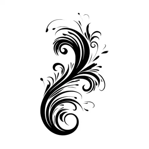 Abstract Tattoo Silhouette SVG Design | SVG Files for Cricut & Print