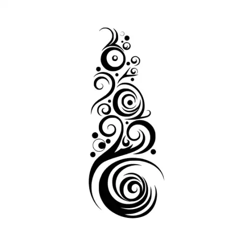 Abstract Tattoo Silhouette SVG Design | SVG Files for Cricut & Print