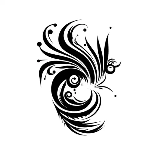 Abstract Tattoo Silhouette SVG Design | SVG Files for Cricut & Print