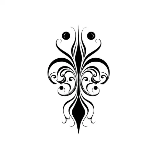 Abstract Tattoo Silhouette SVG Design | SVG Files for Cricut & Print