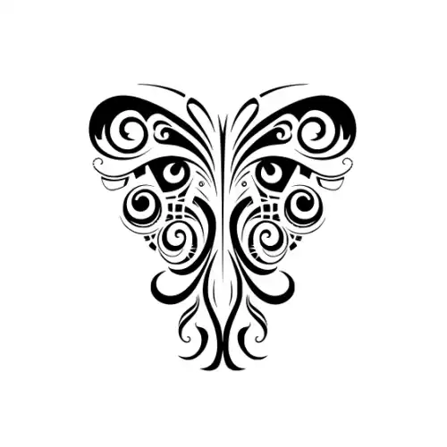 Abstract Tattoo Silhouette SVG Design | SVG Files for Cricut & Print