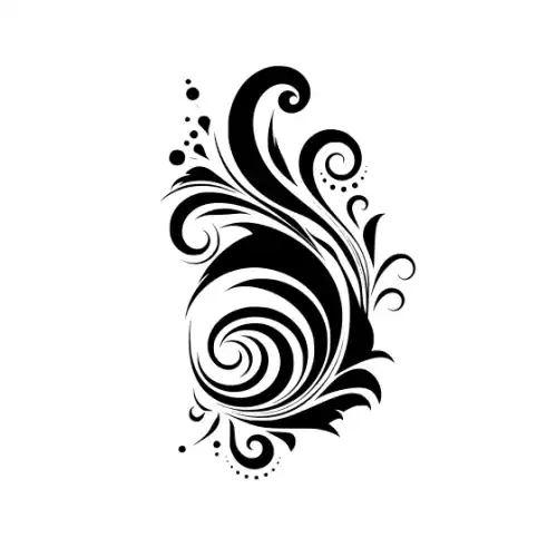 Abstract Tattoo Silhouette SVG Design | SVG Files for Cricut & Print