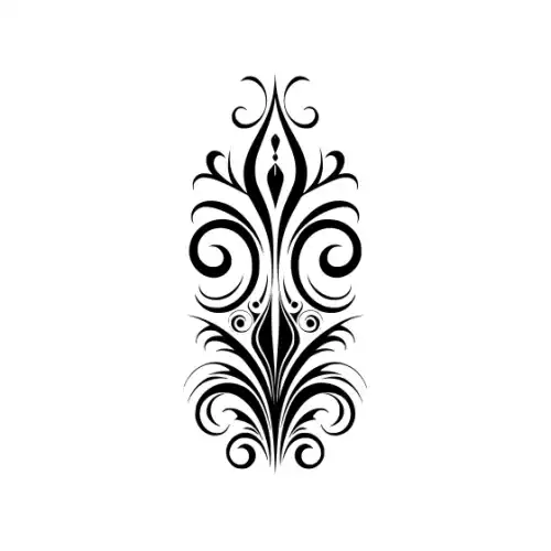 Abstract Tattoo Silhouette SVG Design | SVG Files for Cricut & Print