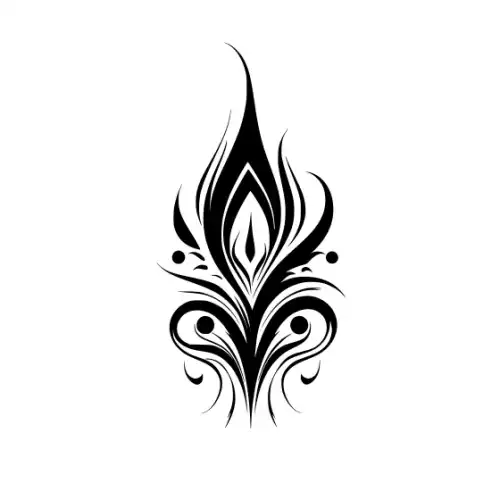 Abstract Tattoo Silhouette SVG Design | SVG Files for Cricut & Print
