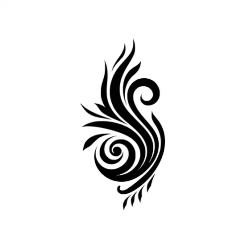 Abstract Tattoo Silhouette SVG Design | SVG Files for Cricut & Print