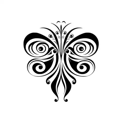 Abstract Tattoo Silhouette SVG Design | SVG Files for Cricut & Print