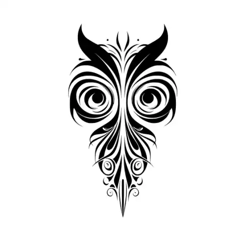 Abstract Tattoo Silhouette SVG Design | SVG Files for Cricut & Print