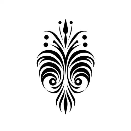 Abstract Tattoo Silhouette SVG Design | SVG Files for Cricut & Print